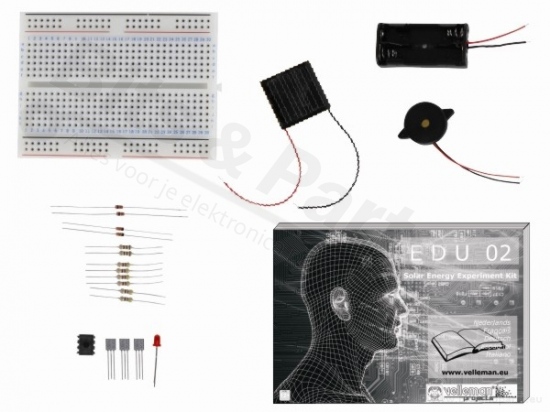 Experimenting box solar energy electronics - Velleman EDU02